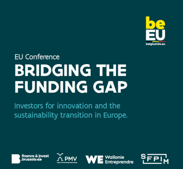 The cover of a book titled bridging the funding gap